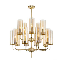 Modern Nordic Creative Lamps Minimalist Living Room Chandelier Art Bedroom Gold Glass Chandelier